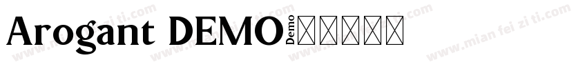 Arogant DEMO字体转换